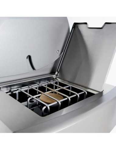 Barbecue a gas Weber Genesis II LX S-240 GBS vista fornello laterale