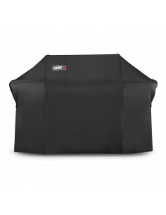Custodia Premium per Barbecue Genesis II a 6 bruciatori vista dal vivo in giardino
