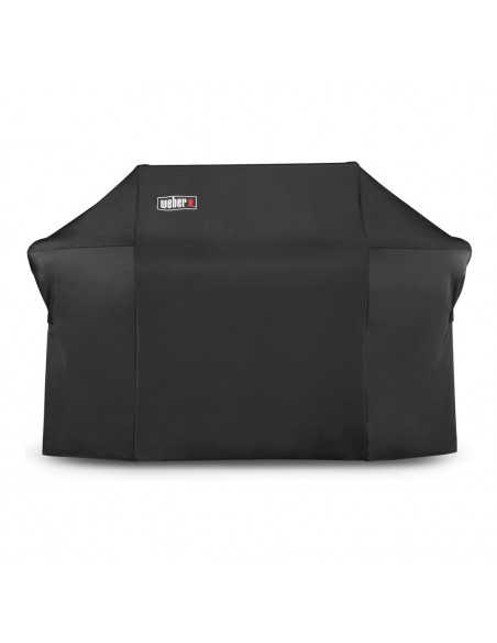 Custodia Premium per Barbecue Genesis II a 6 bruciatori vista dal vivo in giardino