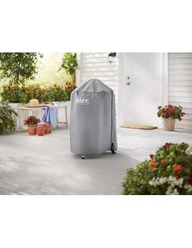 Custodia per Barbecue Weber a carbone d.47 vista frontale applicata su barbecue