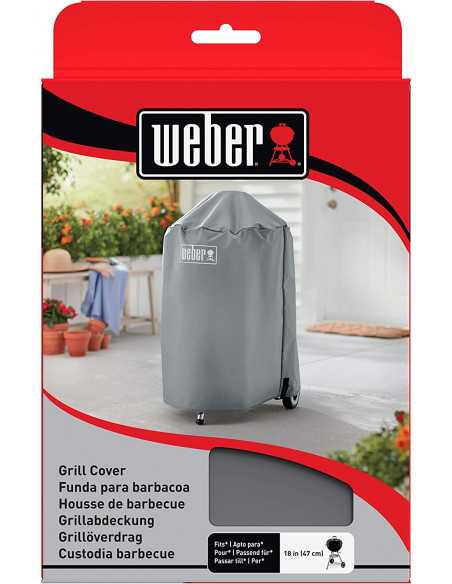 Custodia per Barbecue Weber a carbone d.47 vista frontale applicata su barbecue