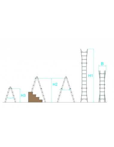 scala professionale in alluminio Frigerio 1970/12 scheda scala professionale in alluminio Frigerio 1970/12 scheda
