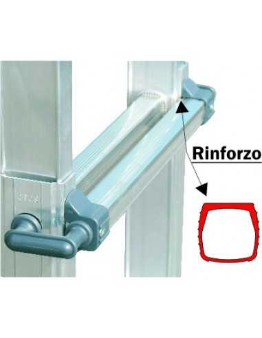 Scala professionale in alluminio Frigerio 1970/16 particolare montante