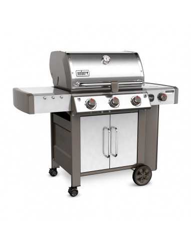 Barbecue a gas Weber Genesis II LX S 340 GBS INOX vista angolata
