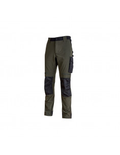 ATOMIC Workwear BICOLORE intonaci e pittori Pantaloni Con Ginocchio Pad Tasche 