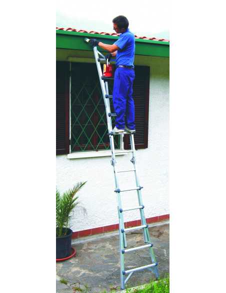 Scala professionale in alluminio Frigerio 1970/22R utilizzo estesa 5,87 m