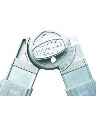 Scala professionale in alluminio Frigerio 1970/22R cerniera in metallo con blocco manuale