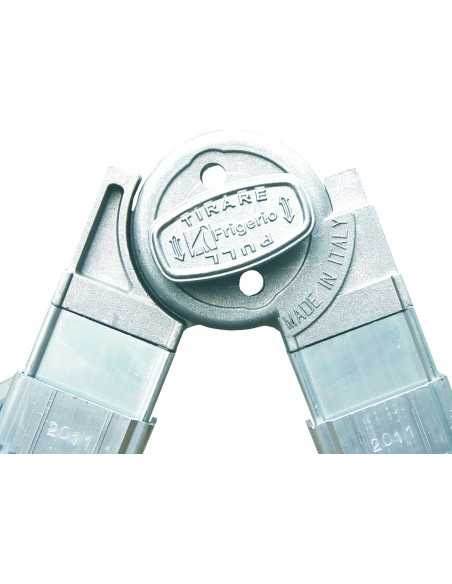 Scala professionale in alluminio Frigerio 1970/22R cerniera in metallo con blocco manuale