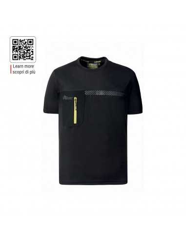 T-Shirt da lavoro U-Power CHRISTAL Black Carbon