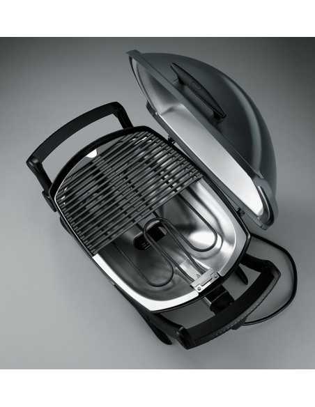 Grill elettrico Weber Q2400 visione aerea griglia e serpentina