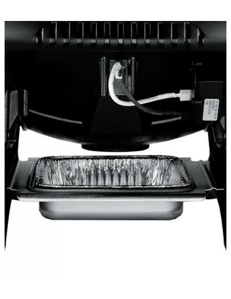 Barbecue a gas Weber Q1200 particolare vaschetta raccogli grassi