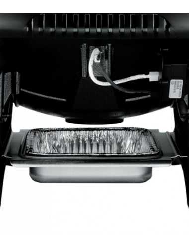 Barbecue a gas Weber Q2200 particolare della vaschetta raccogli grassi
