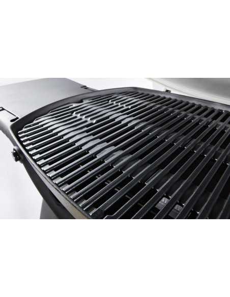 Barbecue a gas Weber Q 3200 particolare della griglia di cottura in ghisa Barbecue a gas Weber Q 3200 particolare della griglia di cottura in ghisa