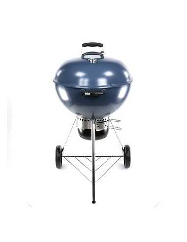 Weber Master-Touch GBS 57cm Blu vista frontale con luce