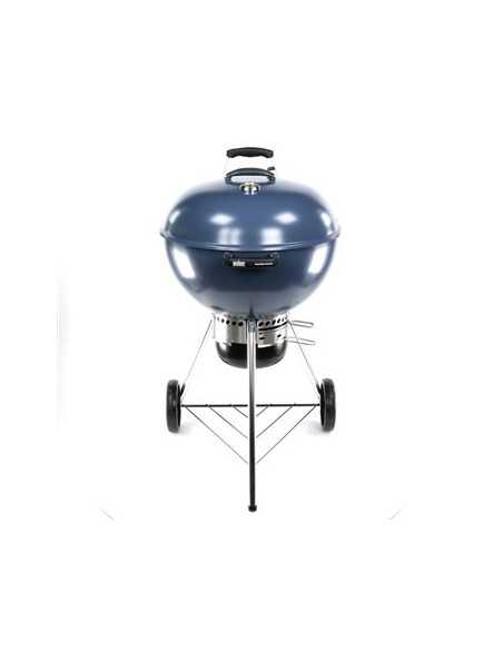 Weber Master-Touch GBS 57cm Blu vista frontale con luce