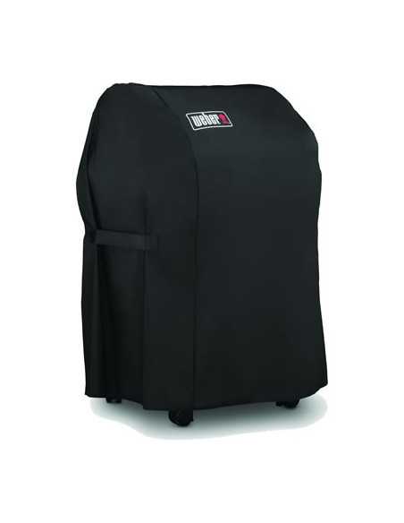 Custodia Deluxe per barbecue Weber Spirit serie 200 montata sul barbecue