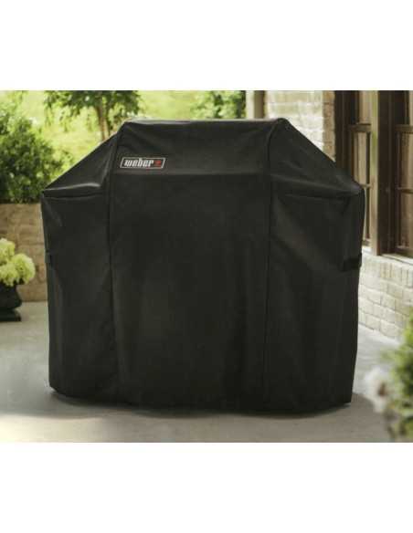 Custodia Deluxe per Barbecue Weber Spirit serie 300 montata su barbecue Spirit