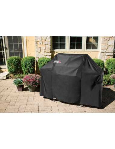 Custodia Premium per Barbecue Genesis II a 3 bruciatori dal vivo in giardino