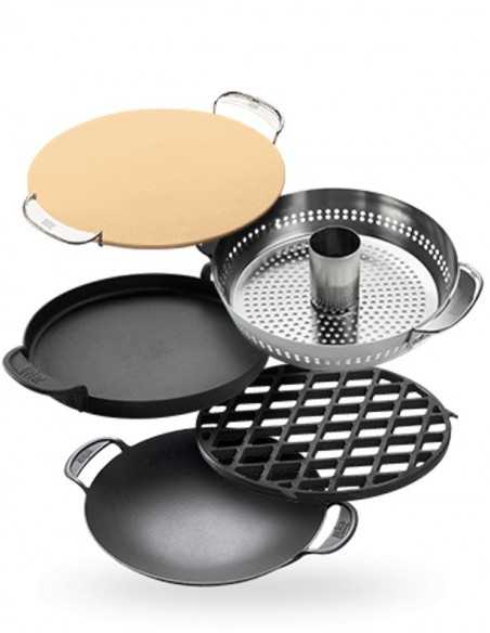 Piastra in ghisa Gourmet BBQ System Weber e la gamma degli accessori GBS