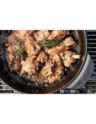 Cocotte Gourmet BBQ System Weber con agnello glassato ricetta BBQ4All