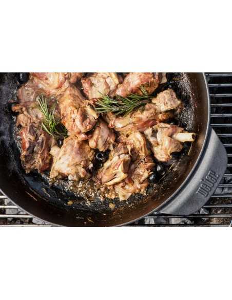 Cocotte Gourmet BBQ System Weber con agnello glassato ricetta BBQ4All