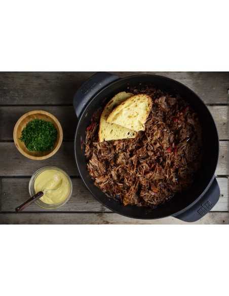 Cocotte Gourmet BBQ System Weber con pepper stout beef ricetta BBQ4All