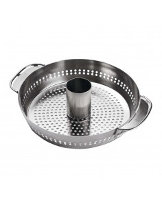 Supporto di cottura per pollo Deluxe Weber su sfondo bianco