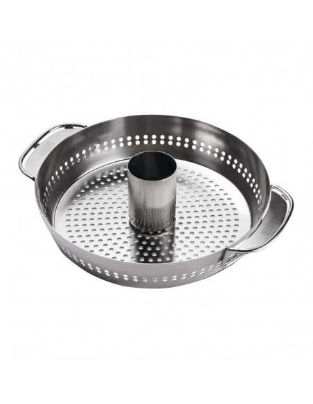 Supporto di cottura per pollo Deluxe Weber su sfondo bianco