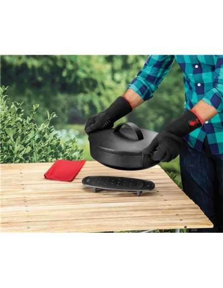 Supporto per accessori GBS e ciminiera di accensione come appoggio per cocotte Weber