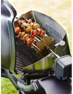 Girarrosto per Weber Q serie 100 e 1000 vista frontale su sfondo bianco 2