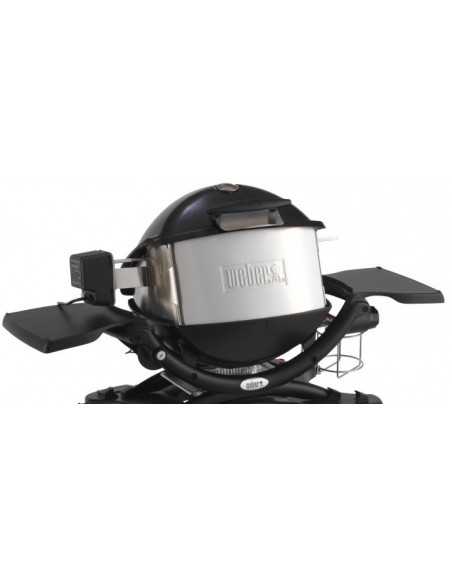 Girarrosto per Weber Q serie 200 e 2000 vista frontale montato su grill
