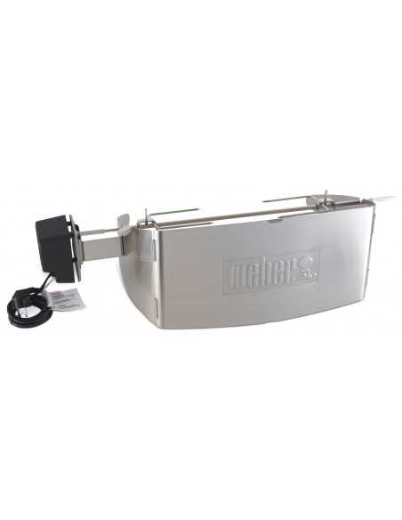 Girarrosto per Weber Q serie 300 e 3000 su sfondo bianco Girarrosto per Weber Q serie 300 e 3000 su sfondo bianco