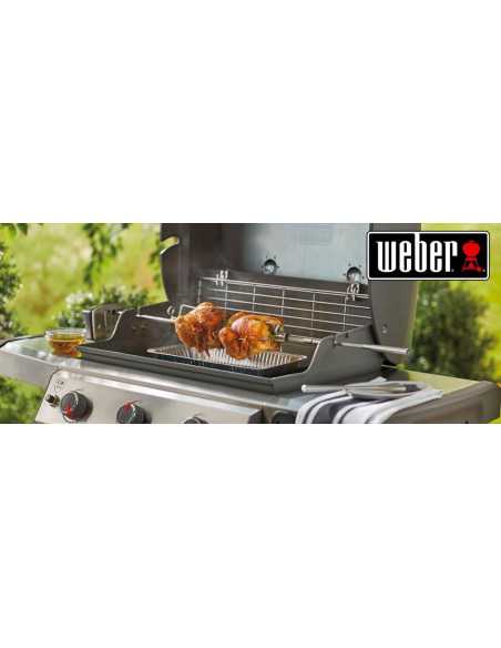 Girarrosto Weber compatibile con Genesis II a 2 e 3 bruciatori e Genesis serie 300 con polli allo spiedo Girarrosto Weber compatibile con Genesis II a 2 e 3 bruciatori e Genesis serie 300 con polli allo spiedo