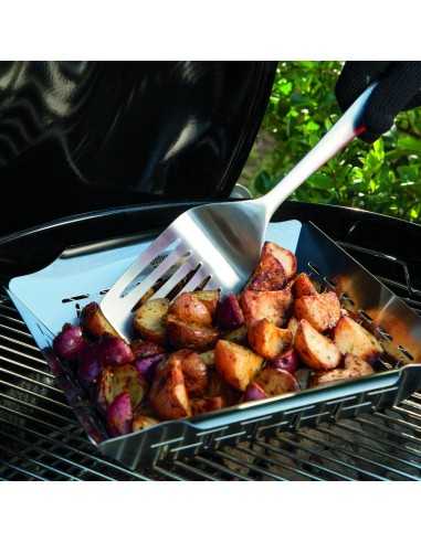 Vassoio Weber per verdure -34 x 38 x 5 cm- con patate arrosto