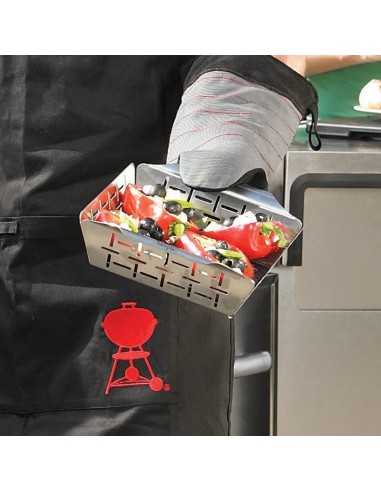 Vassoio piccolo Weber per verdure con verdure in cottura
