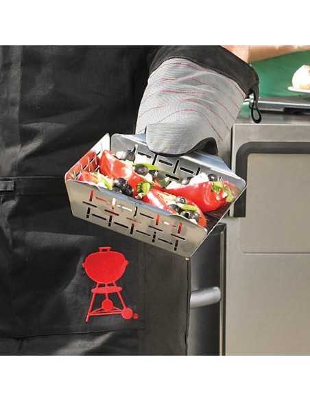 Vassoio piccolo Weber per verdure con verdure in cottura