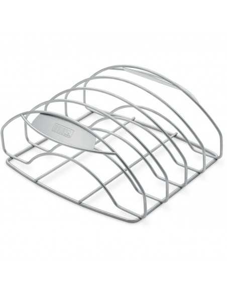 Griglia Weber per costine in acciaio inox -versione grande- su sfondo bianco Griglia Weber per costine in acciaio inox -versione grande- su sfondo bianco