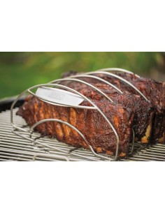 Griglia Weber per costine in acciaio inox -versione grande- su sfondo bianco 2