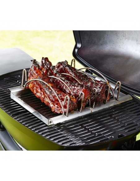 Supporto Weber di cottura per costine e arrosti come supporto per costine 