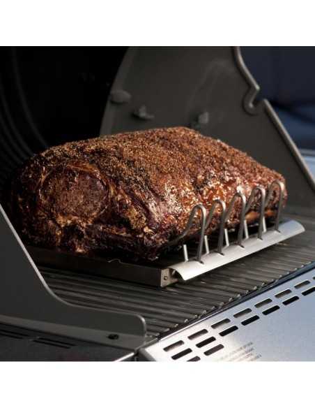 Supporto Weber di cottura per costine e arrosti in modalità supporto per arrosti