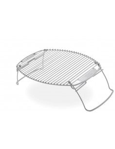 Griglia di espansione Weber in acciaio inox su sfondo bianco
