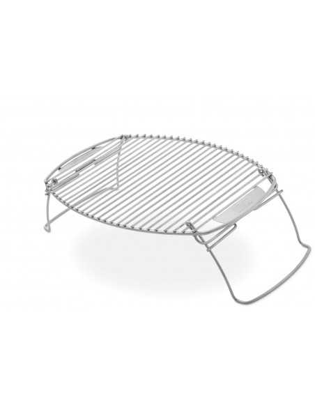 Griglia di espansione Weber in acciaio inox su sfondo bianco