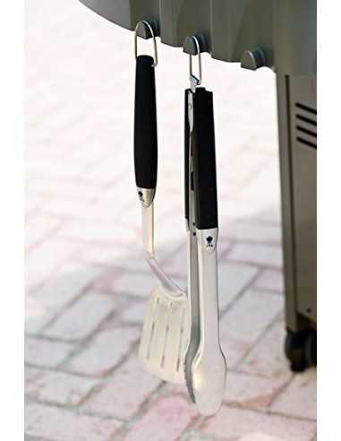 Kit 2 accessori Weber in acciaio inox appesi al grill