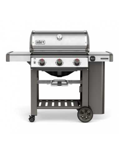 Weber Genesis II S-310 GBS in acciaio inox vista frontale