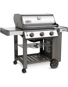Weber Genesis II S-310 GBS in acciaio inox vista frontale 2
