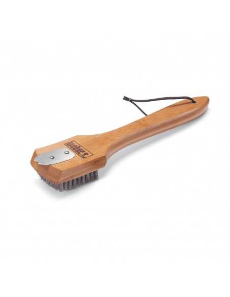 Spazzola piccola in legno Weber vista del retro