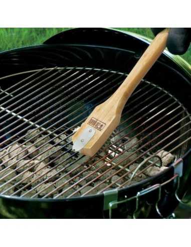 Spazzola piccola in legno Weber pulisce griglia di un Weber mastertouch