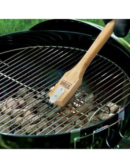 Spazzola piccola in legno Weber pulisce griglia di un Weber mastertouch