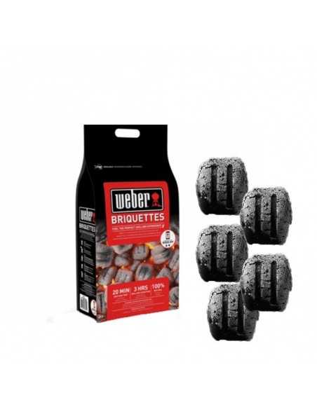 Briccehtti Weber 4 kg -2018- con bricchetti a lato