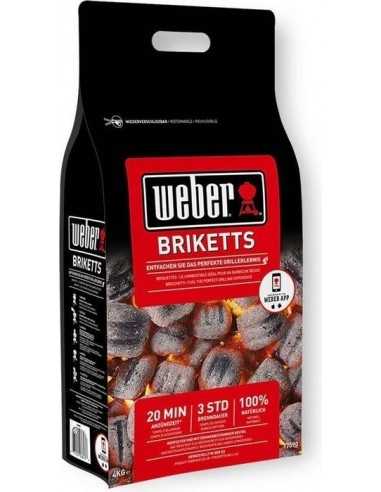 Bricchetti Weber 8kg sacco con chiusura richiudibile